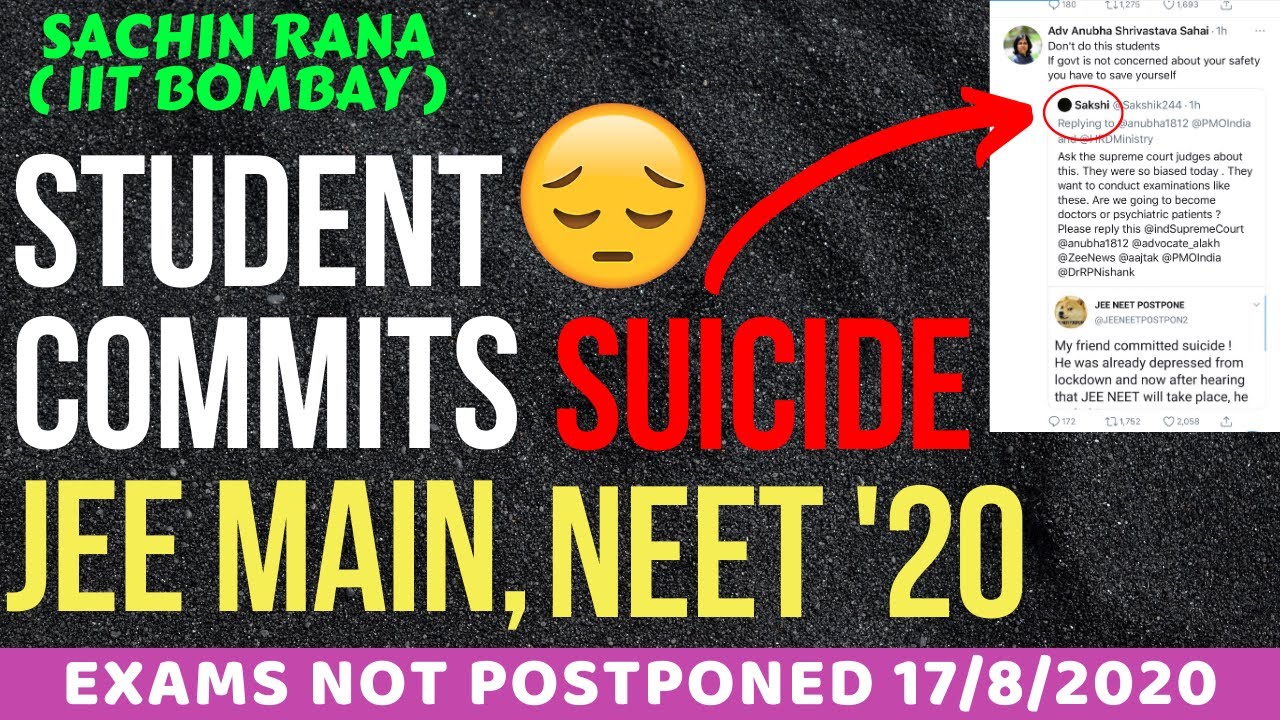 Student commits SUICIDE | JEE Main, NEET Not Postponed | Latest Updates, News