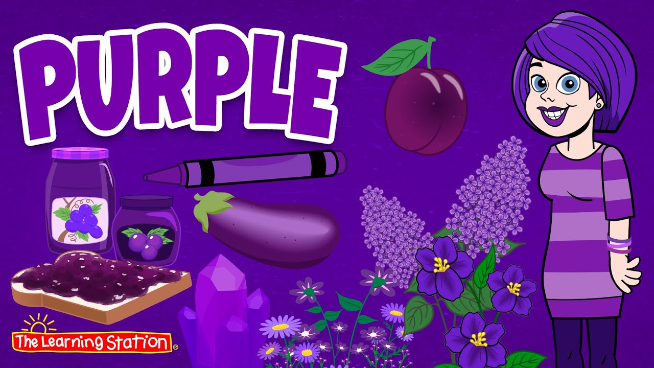 Purple ♫ Color Purple Song ♫ Color Songs ♫ Kids Songs by The Learning Station