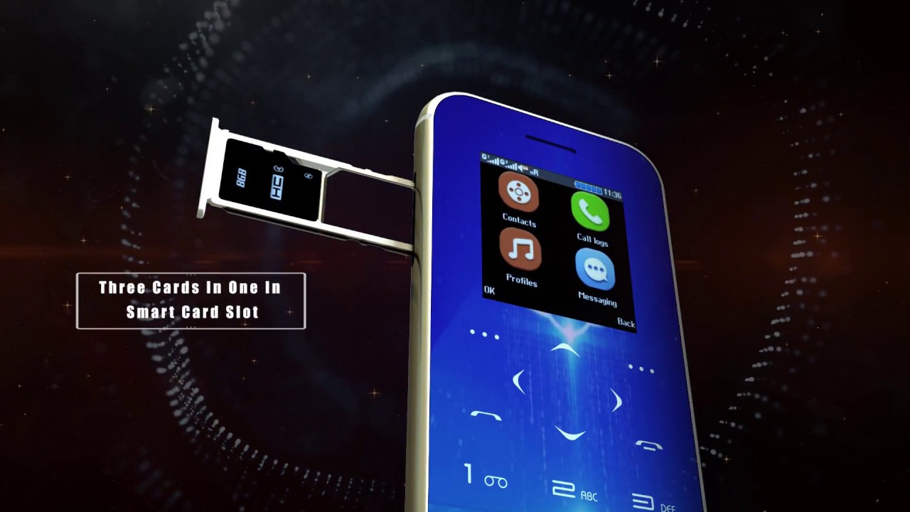 Mini1 the First Global Thinnest Touch-Button Card Phone❤️