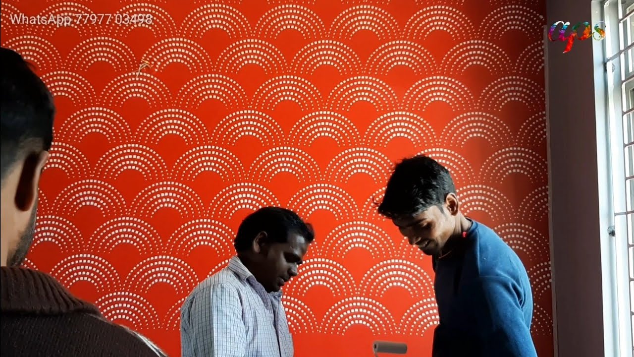 Asian paint wall stencil design |  wall fashion