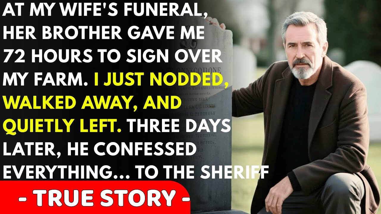 At My Wife's Funeral, Her Brother Whispered 'You Have 72 Hours to Sign' — So I Just Nodded...
