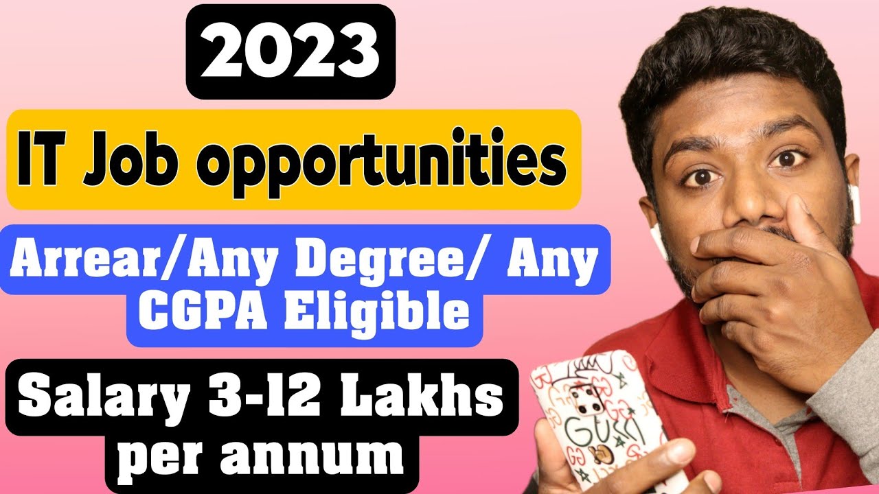 2023 IT Job Opportunities | Best Way To  Become A Software Developer / Data Analytics/ Test Engineer