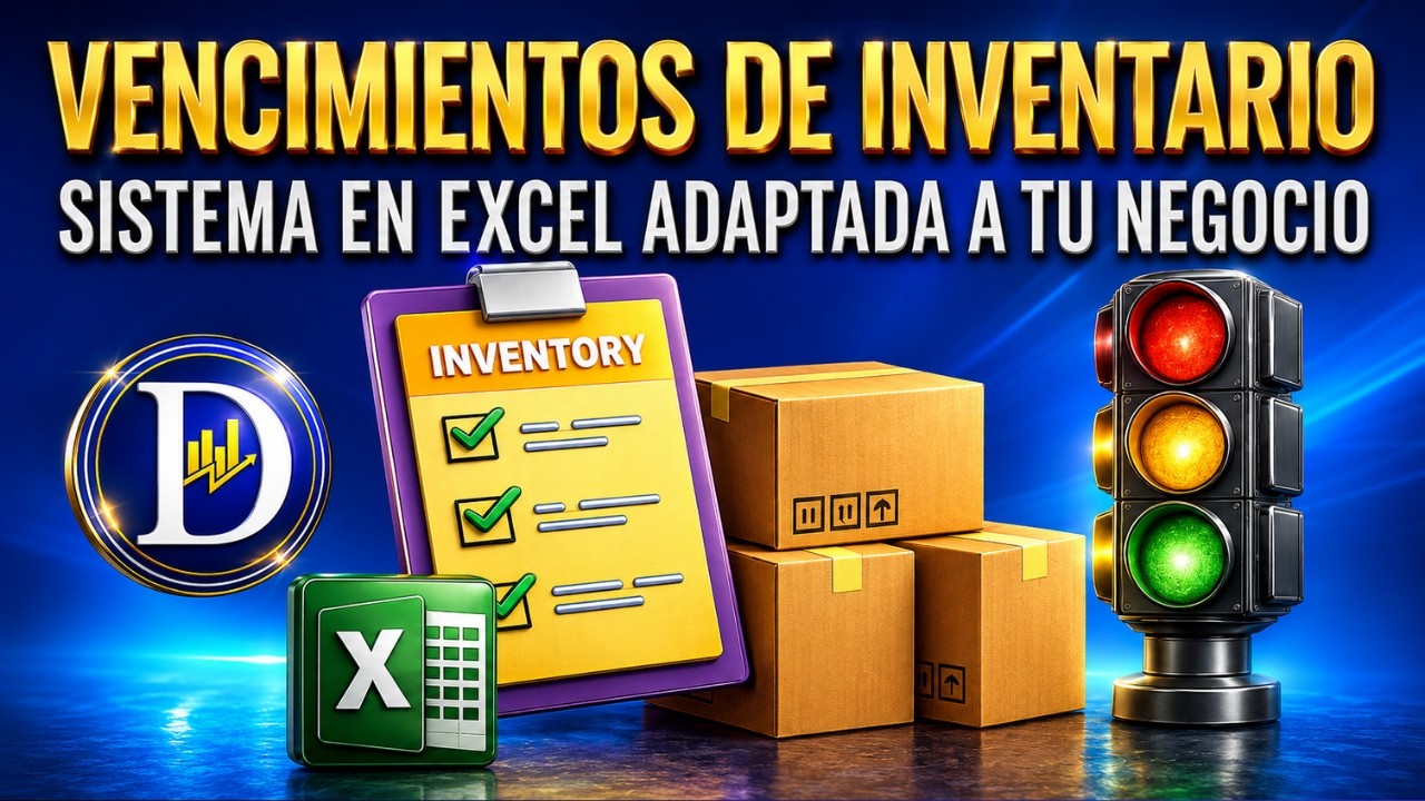 📦 CONTROL DE VENCIMIENTOS DE INVENTARIOS EN EXCEL 100% Personalizable y Automática ✅