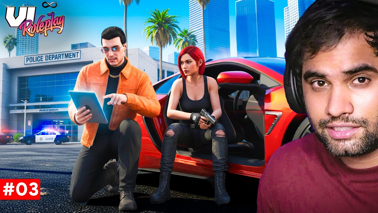 SNEAKING IN POLICE STATION WITH MYSTERY GIRL ! – GTA VI Roleplay #3