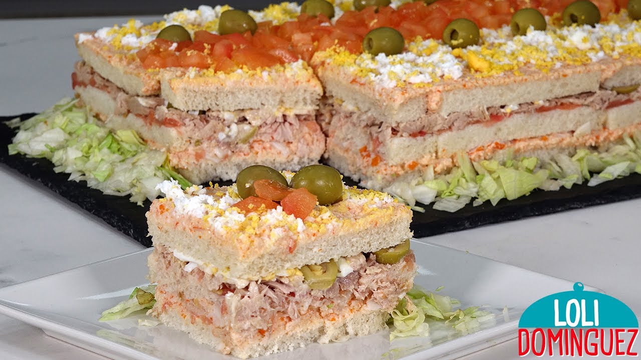 PASTEL FRIO DE VERANO O SANDWICHÓN FÁCIL Y RÁPIDO DE HACER - Loli Domínguez - Recetas - Tutorial.