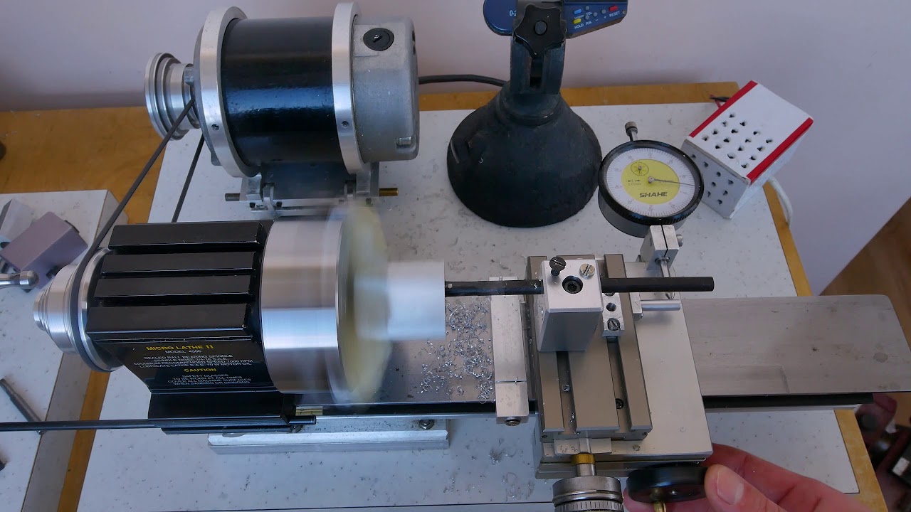 TAIG lathe. Расточка отверстия под подшипник