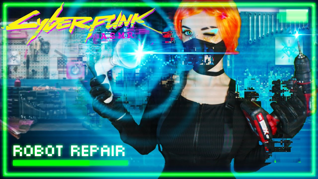 CYBERPUNK ASMR 📡🔇 Ǧ̵̺̃liṱ̸̋̚ch&yacute;̸̥͓ Robot Repair 3 Ear Exam 👂  Fix You 🤖 Accent SCI FI Cinematic