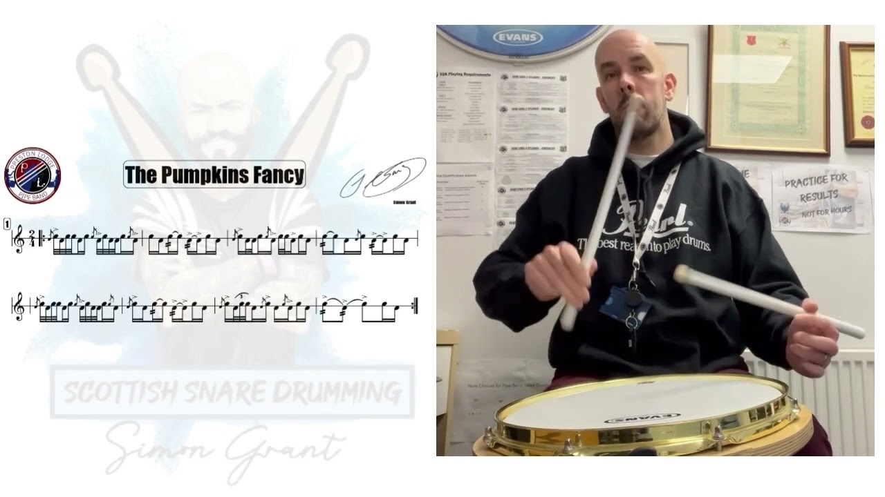 🥁The Pumpkin's Fancy Slower - Scottish Snare Drumming🥁
