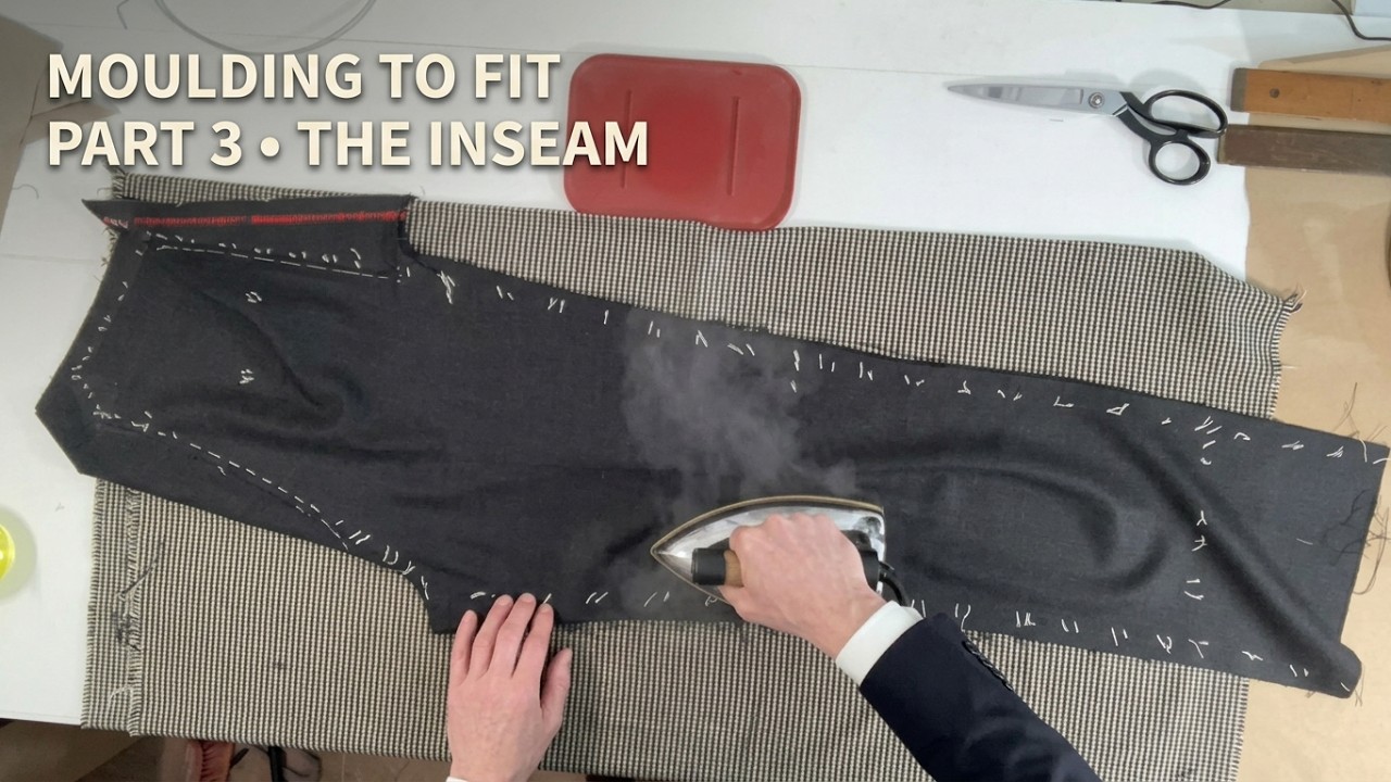 Ironwork  - Trousers Underside -  Part 3 - The Inseam #bespoketailoring