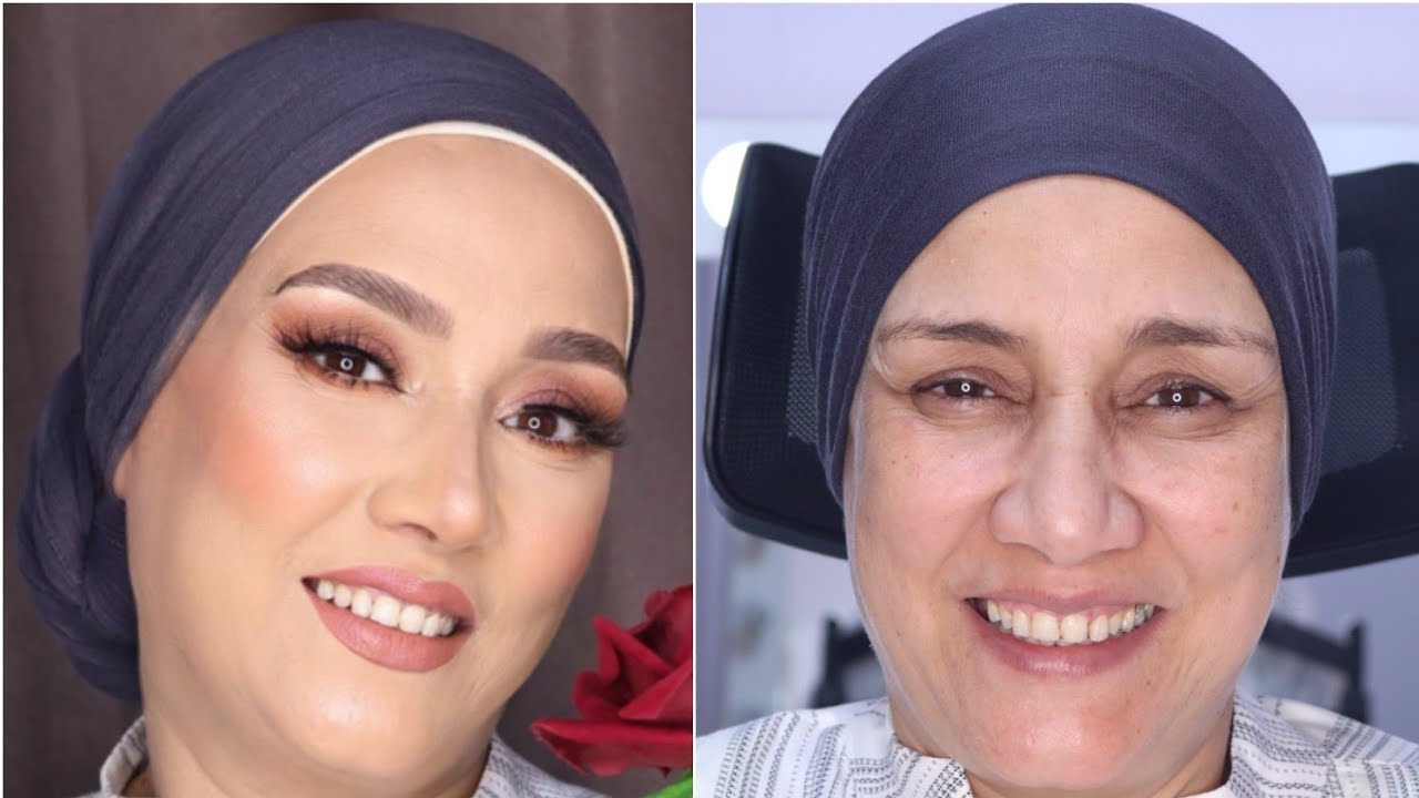 عملت ميكب لأمي لأول مره | مكياج لسن ال 50 اخفاء التجاعيد والهالات السوداء