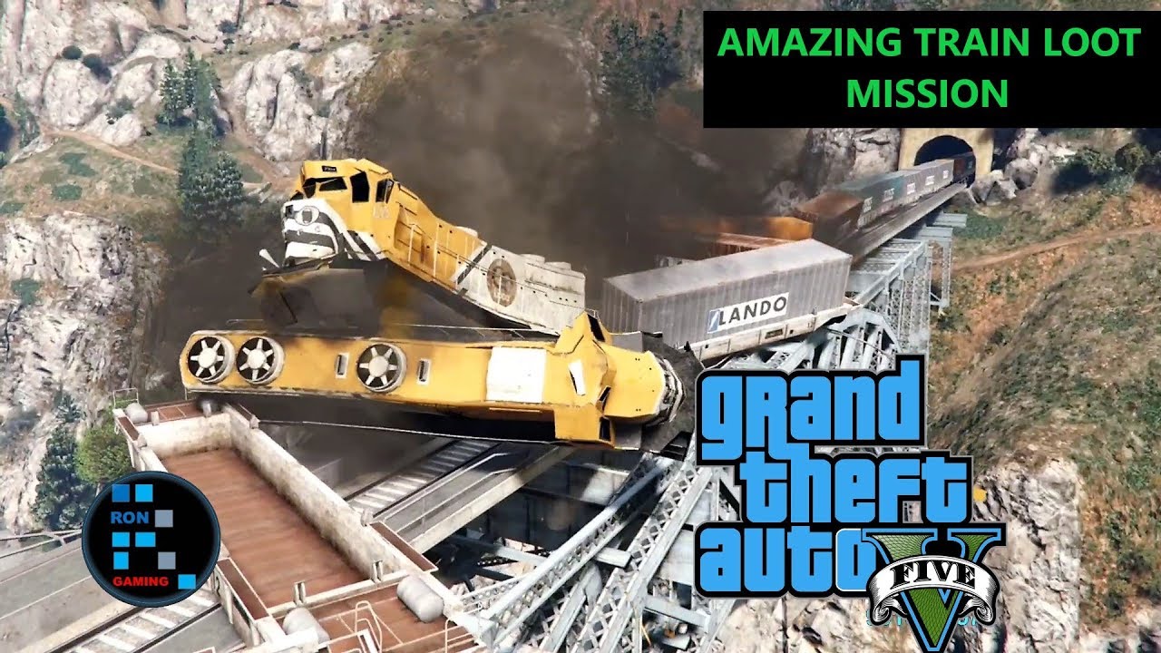 [Hindi] GRAND THEFT AUTO V | AMAZING TRAIN LOOT MISSION AND STEALING NUKE FROM THE FACILITY