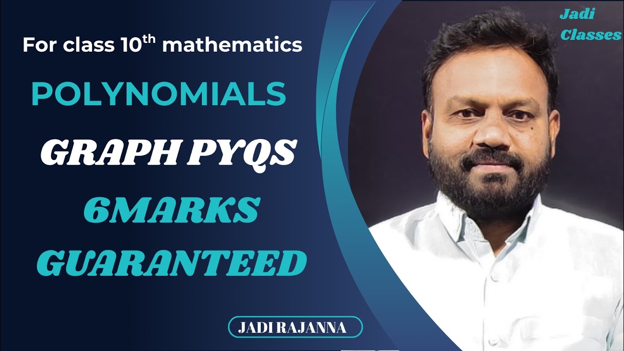 Polynomial graphs Class 10 | 6 Marks Previous Year Questions | Find Zero value using by graph