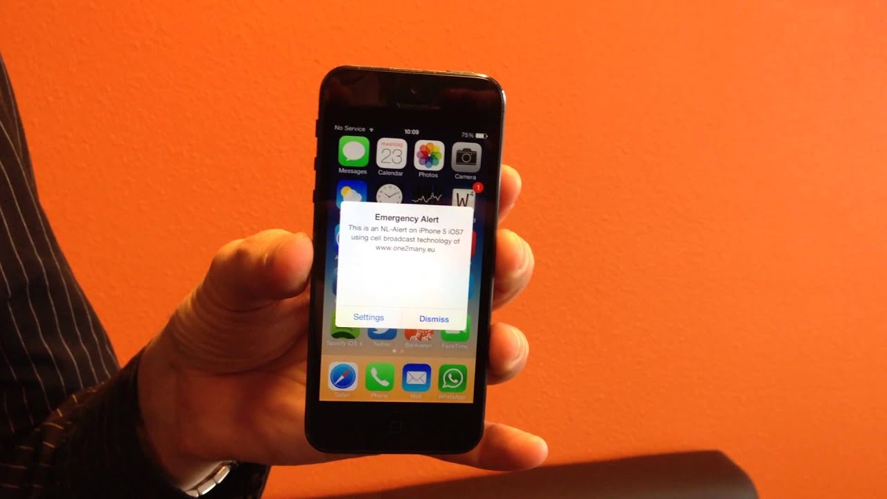 one2many - CB Wireless Emergency Alert on iPhone 5