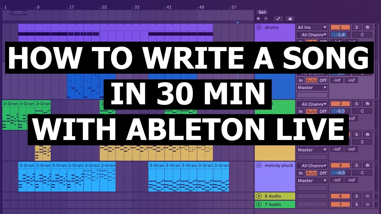 How To Write A Song In 30 Min With Ableton Live | Live 11 Tutorial