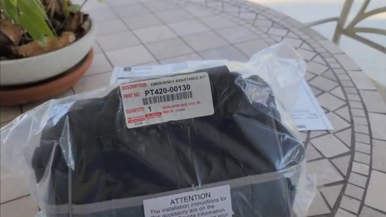 Peek Inside Toyota 2025 Camry Emergency Assistance Kit and First Aid Kit, EK100 & AK100