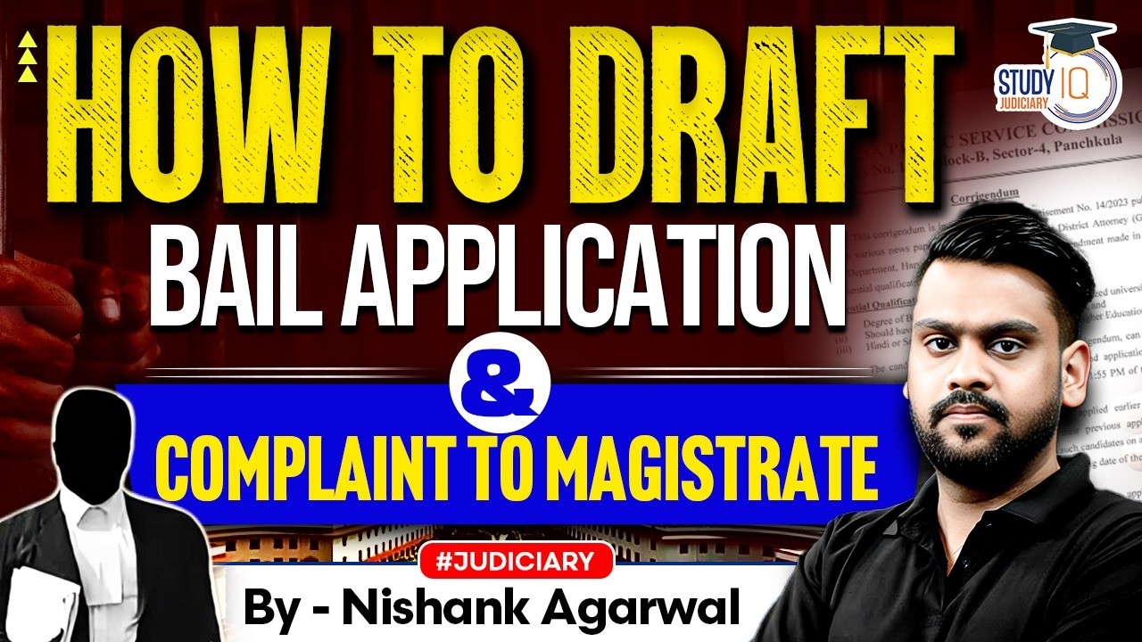 Master Drafting: Bail Application & Complaint to Magistrate | BNSS 2026
