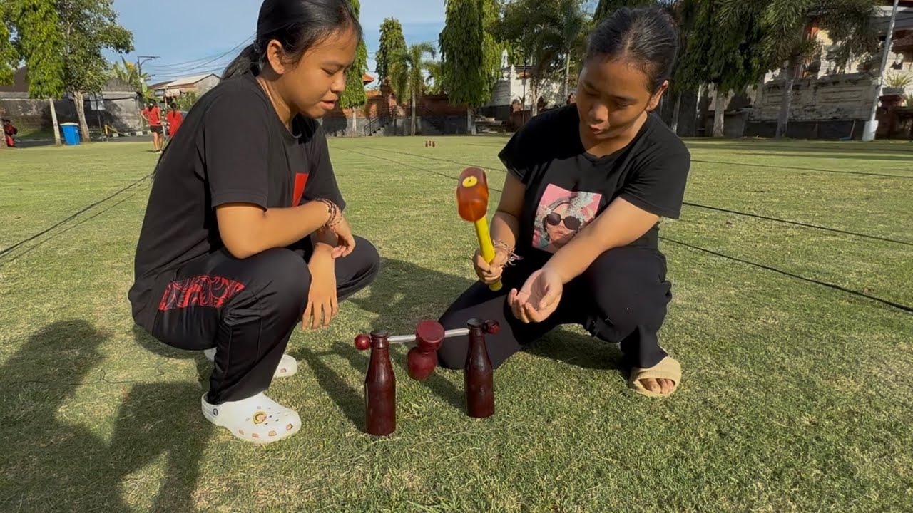 Woodball  Practicing: Dinda and friends , Bali.  Indonesia 