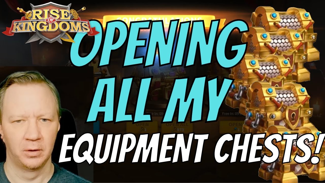 Opening 1,633 EQUIPMENT CHESTS AT ONCE! Rise of Kingdoms