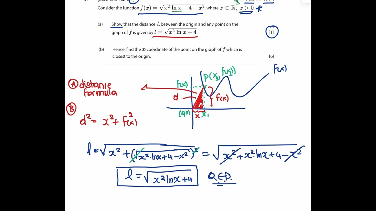 MAA SL/HL P1 question - May 25 TZ2