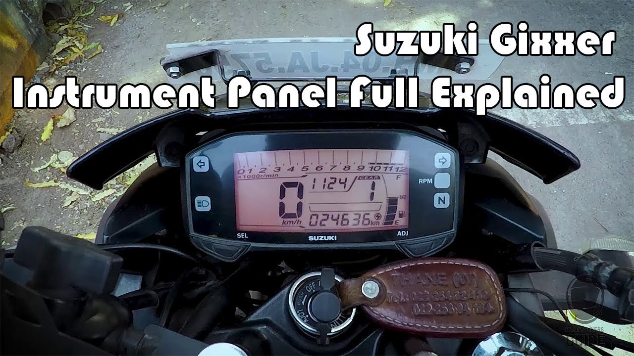 Suzuki Gixxer Digital Instrument Panel Full Explained