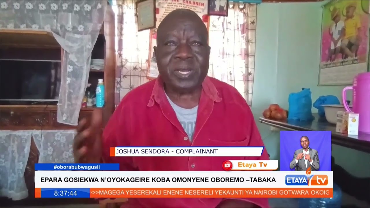 A man in Tabaka has sparked controversy by fencing off a section of a road,