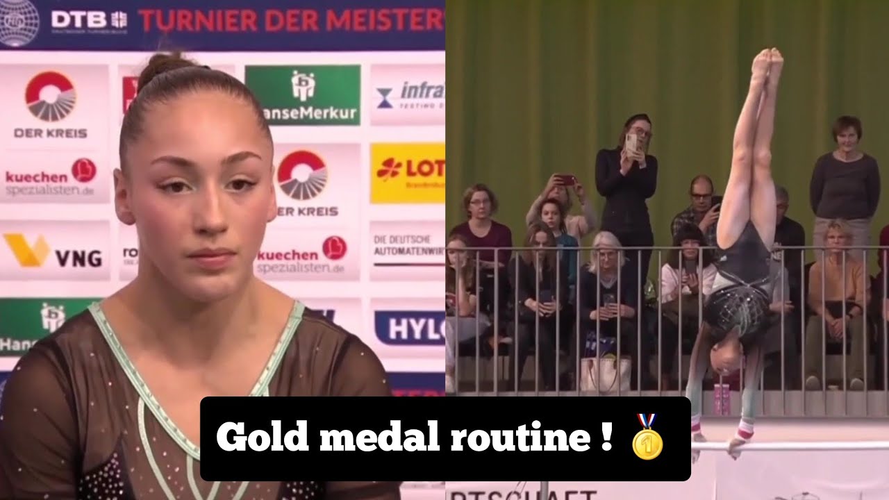 Kaylia Nemour 🥇 - HUGE GOLD Uneven BARS Routine Final - Cottbus World Cup 2024
