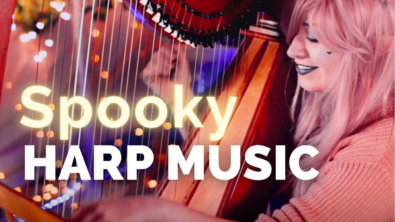 Feeling spooky? 👻 Ambient Harp Music for Ghosts Only | Harp ASMR Soundscape