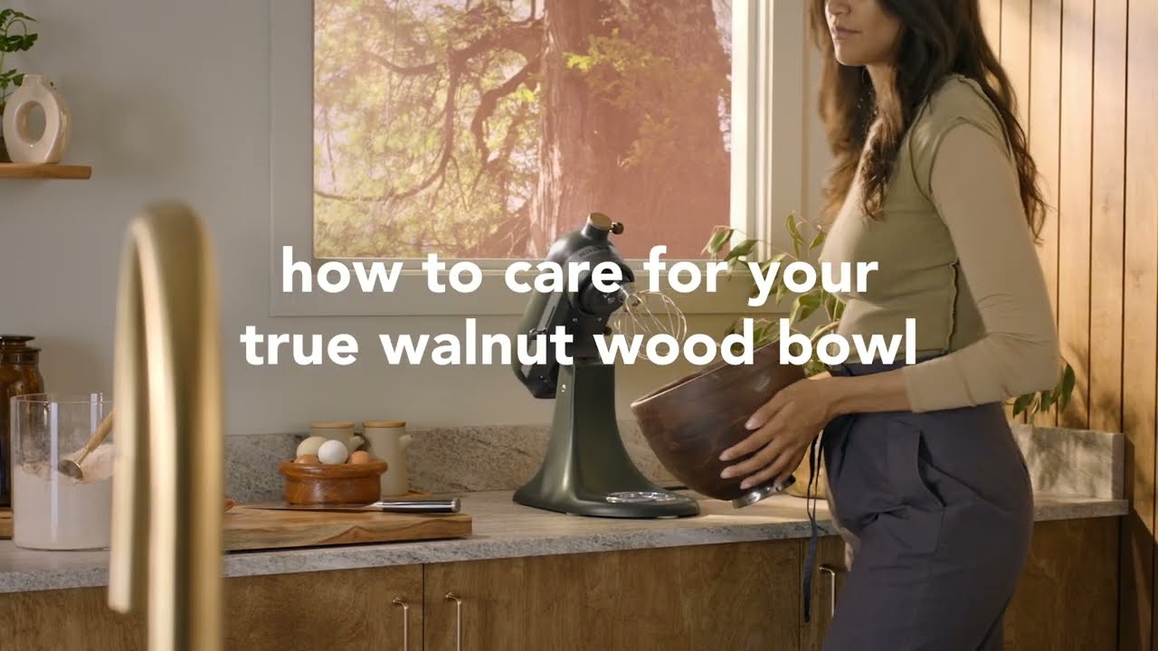 KitchenAid Design Series 2024: Evergreen - Wooden Bowl Care