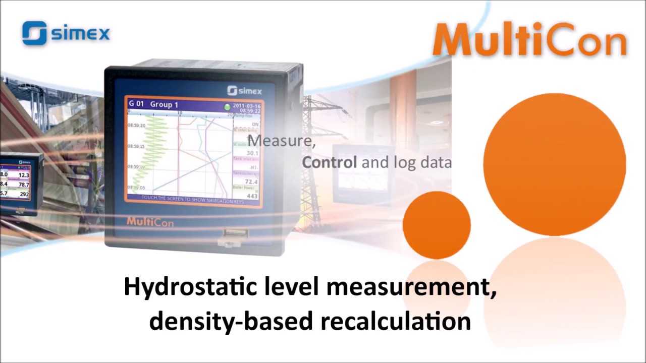 MultiCon CMC Application – Hydrostatic level measurement, density-based recalculation