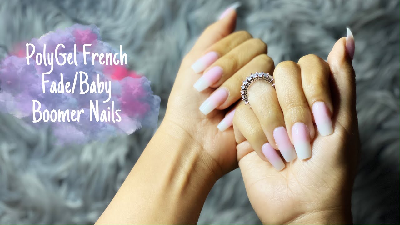 DIY Polygel Nails with Dual Forms | Perfect for Beginners | Baby Boomer Design | BellaDoll94