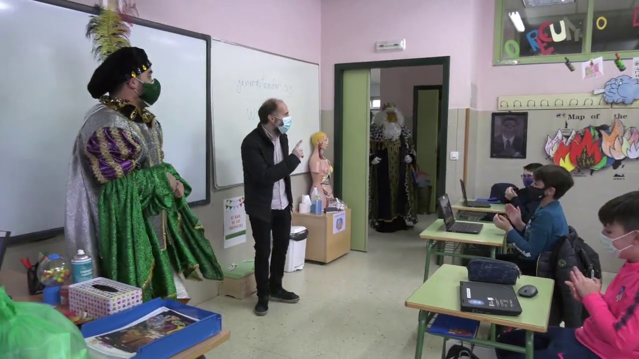 El alcalde y los Reyes Magos visitan a los escolares 21/12/20