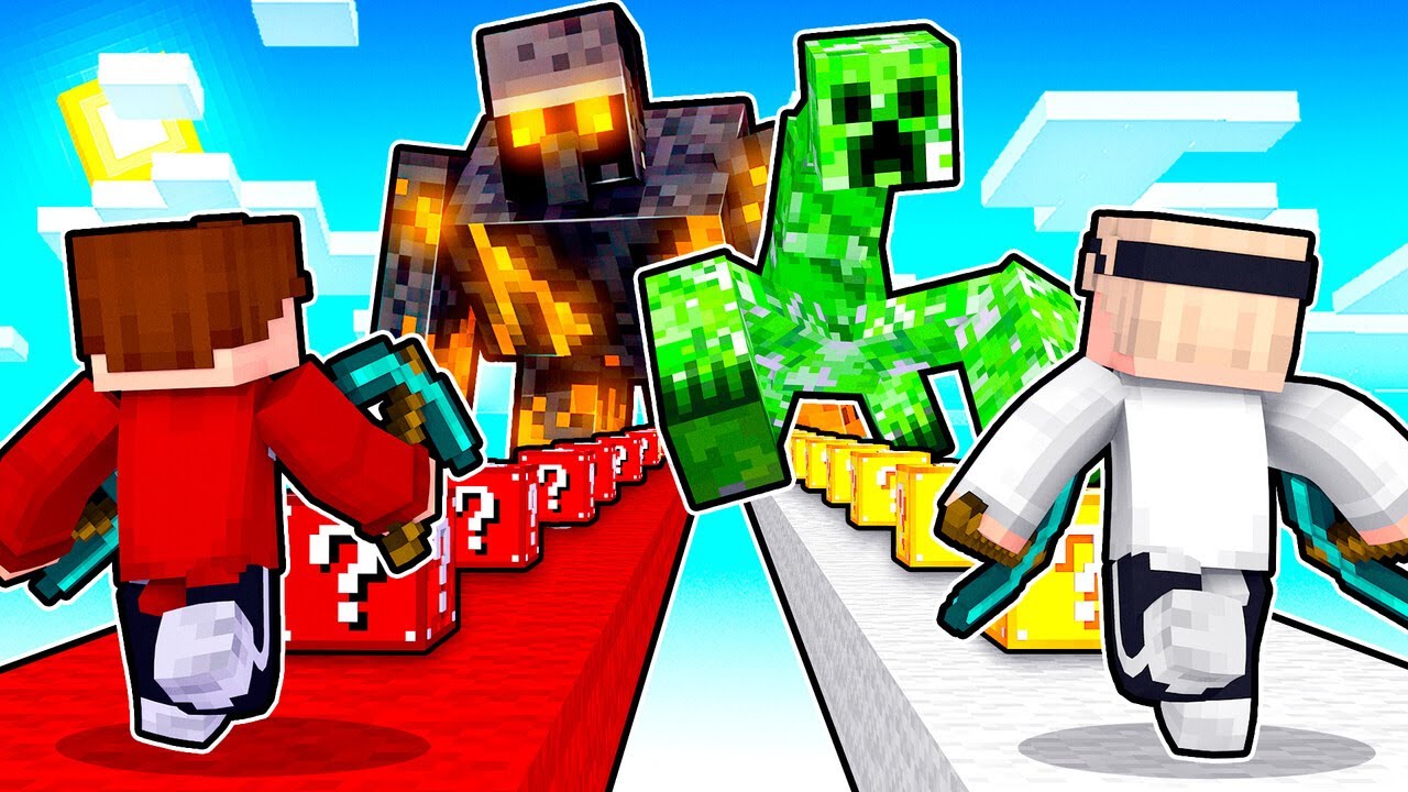 LUCKY BLOCK MEGA MONSTER BATTLE!