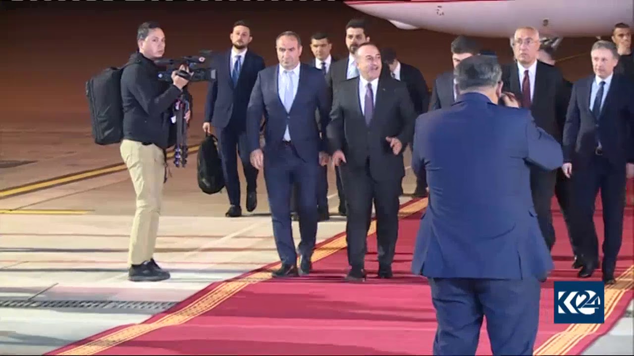 Turkey's FM lands in Kurdistan Region, meets with PM Barzani