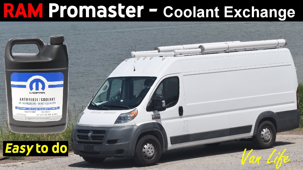 RAM Promaster Coolant Exchange, Easy fill with 10 Year/150,000 Mile Coolant