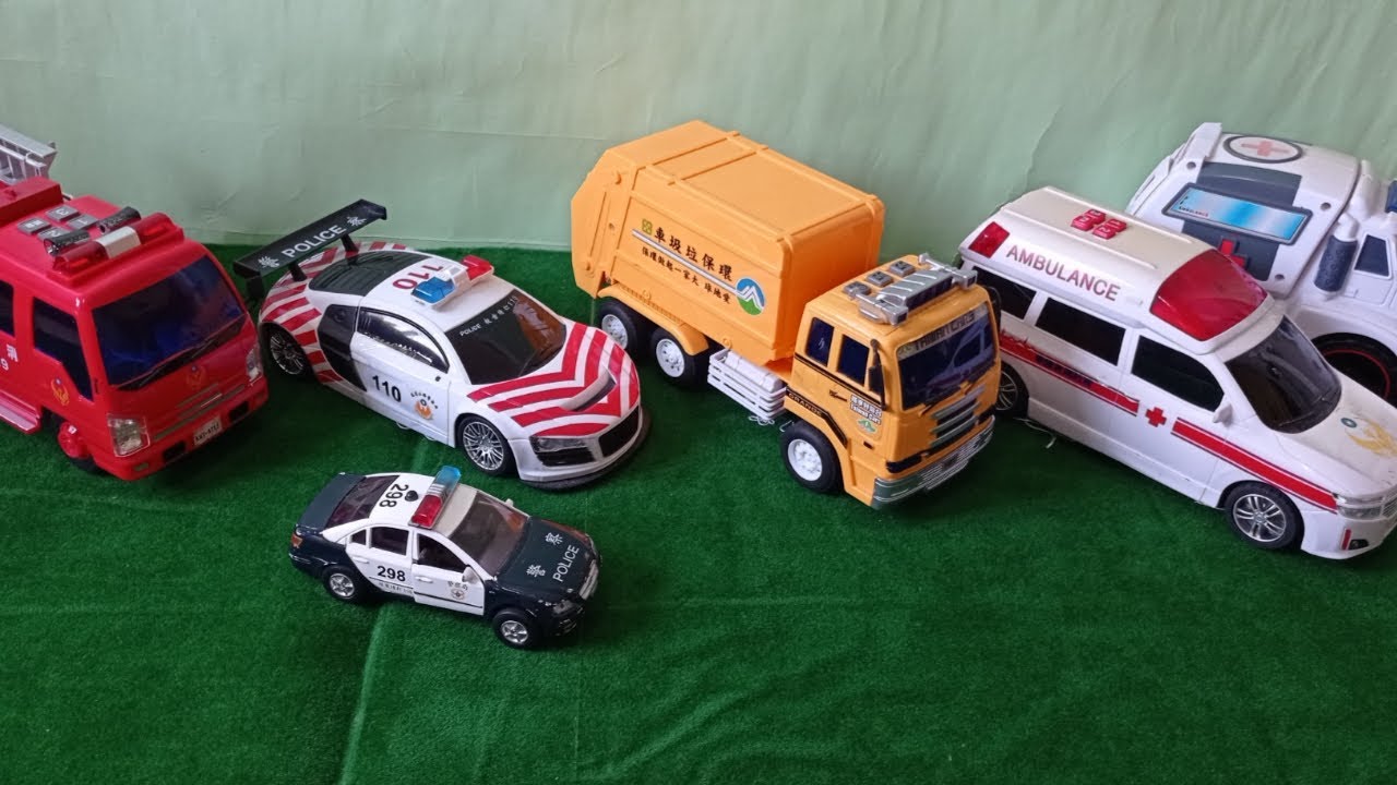 玩具車 ||台灣垃圾車音樂，消防車聲音，救護車聲音，警車聲音 || TOys Car