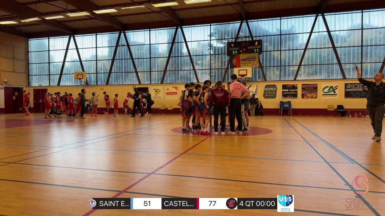 #basket U15RM ST ESTEVE VS CASTELNAU