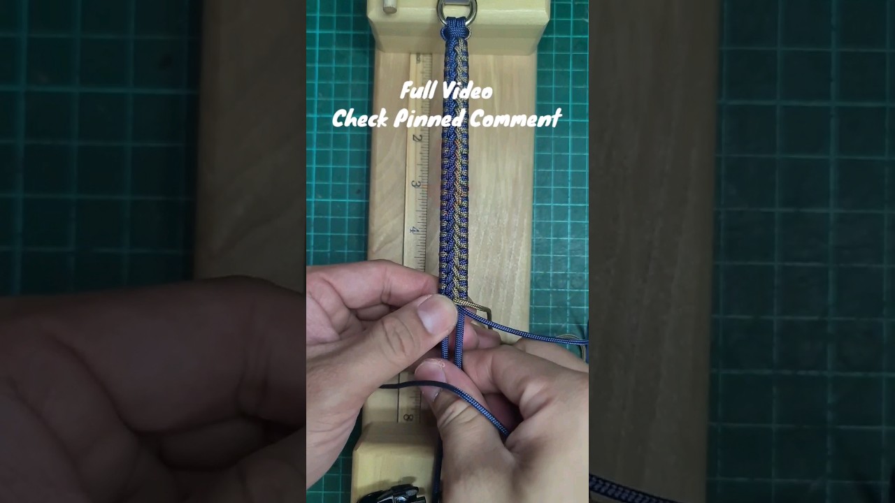 Modified Half Hitch Knot #paracord #bracelet #braceletmaking #friendshipbracelet #barong #pulseras