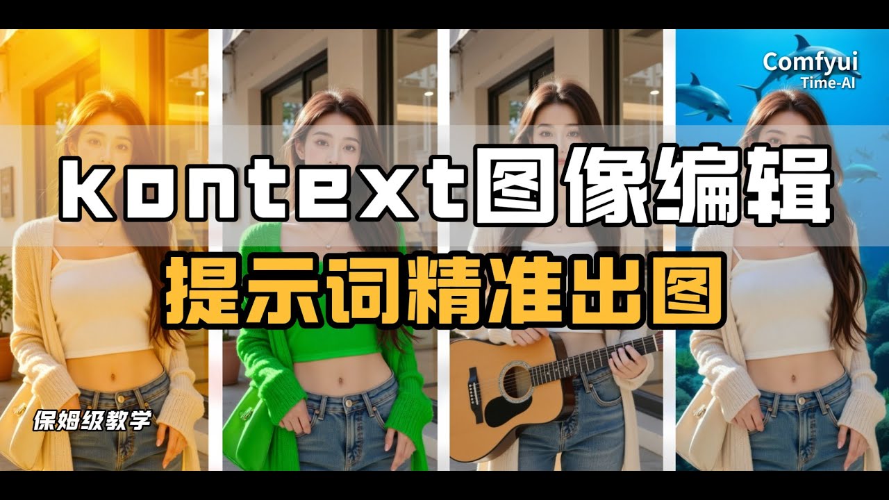 【comfyui】Flux Kontext图像编辑指南！从提示词技巧到图像位置大小精准控制