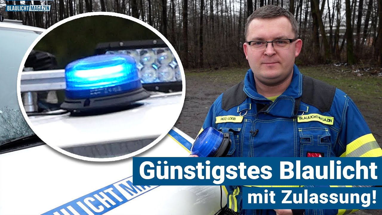Eines der günstigsten Blaulichter mit Zulassung: XR20 von LED Martin