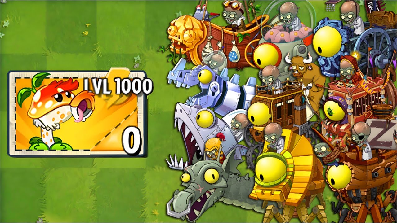 Every Random Plants LEVEL 1000 Power-Up vs ALL Final Bosses Fight! - PvZ 2 Final Bosses
