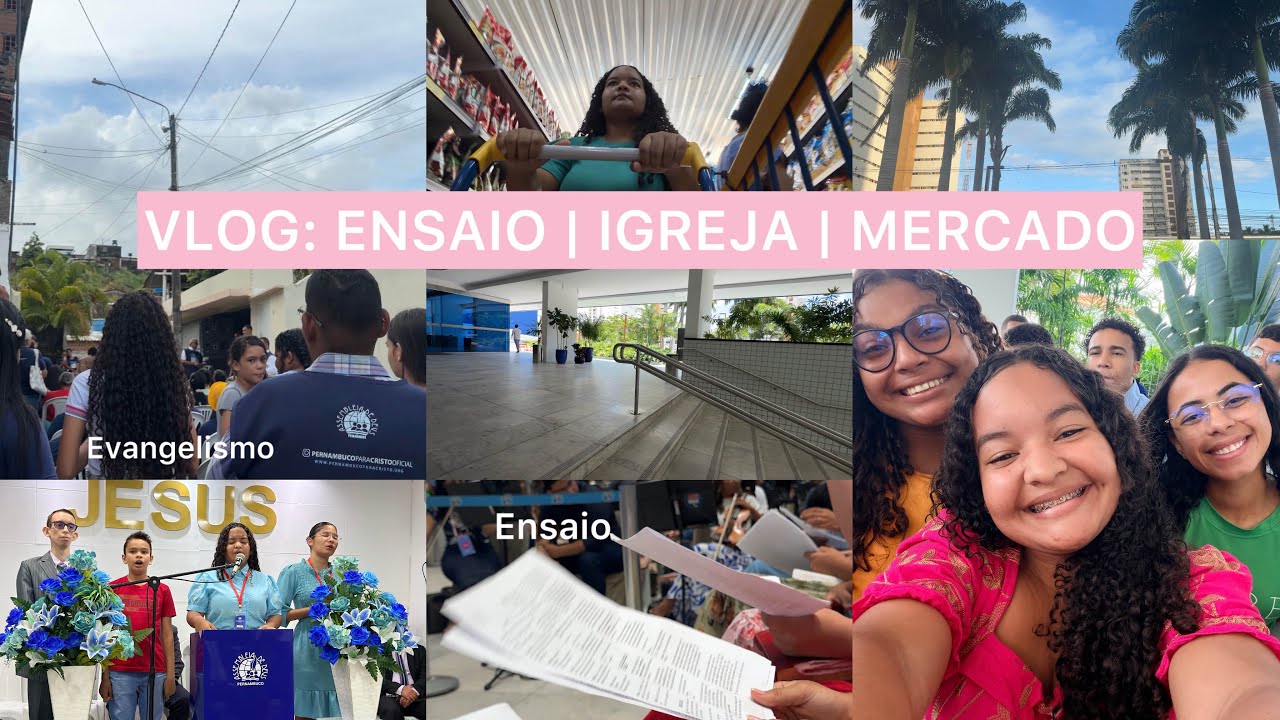 VLOG ALGUNS DIAS COMIGO | IGREJA | MERCADO | EVANGELISMO 