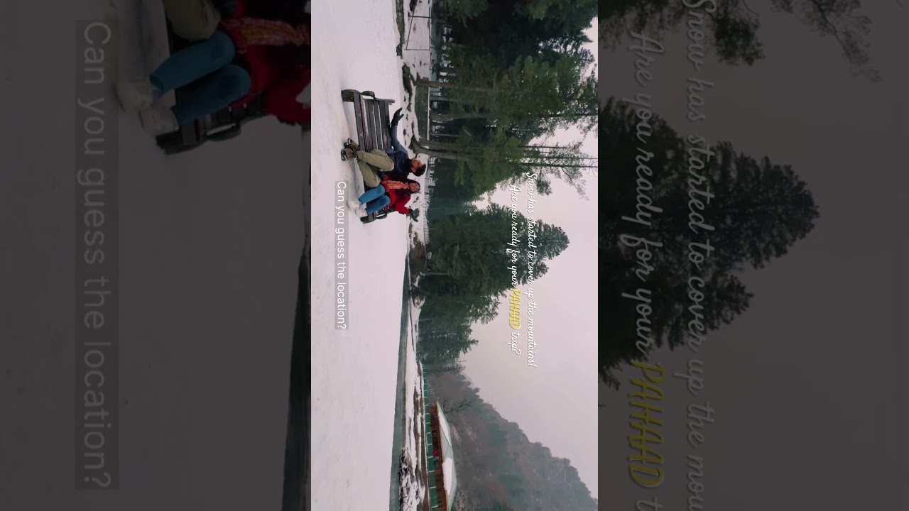 Snowfall 2025! #travel #pahaad #mountainscalling #mountains