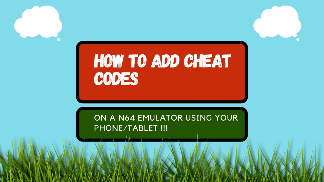 How to add cheat codes on a N64 emulator using your phone/tablet!!! (Read description)