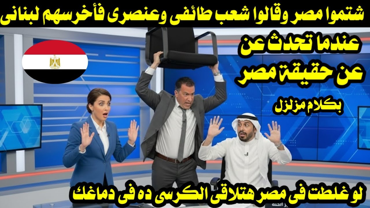 شتموا مصر وقالوا شعب طائفى وعنصرى فأخرسهم لبنانى عندما تحدث عن حقيقة المصريين بكلام مزلزل 