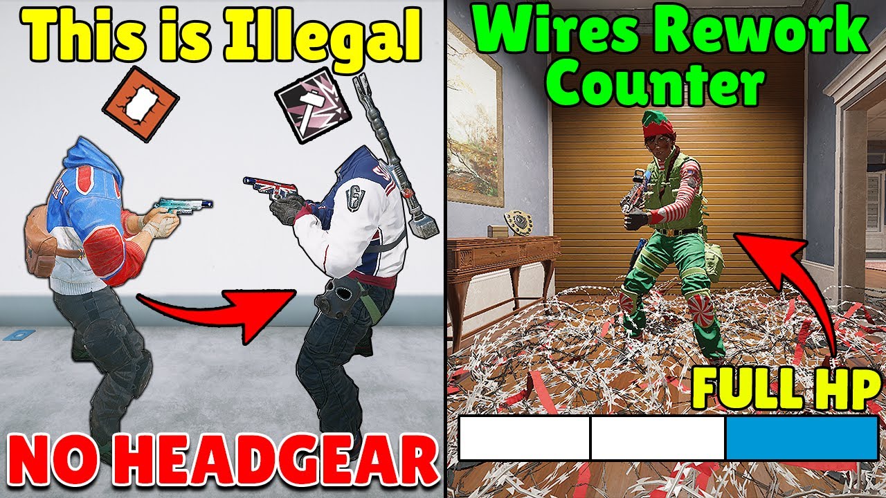 *NEW* NO HEAD Headgear is NOT FAIR! | How To COUNTER New Barbed Wires! - Rainbow Six Siege New Blood