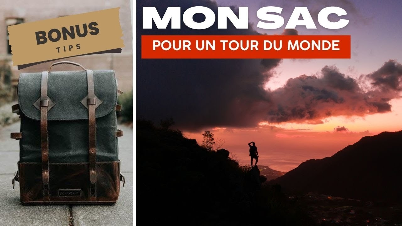 Mon sac pour UN TOUR DU MONDE