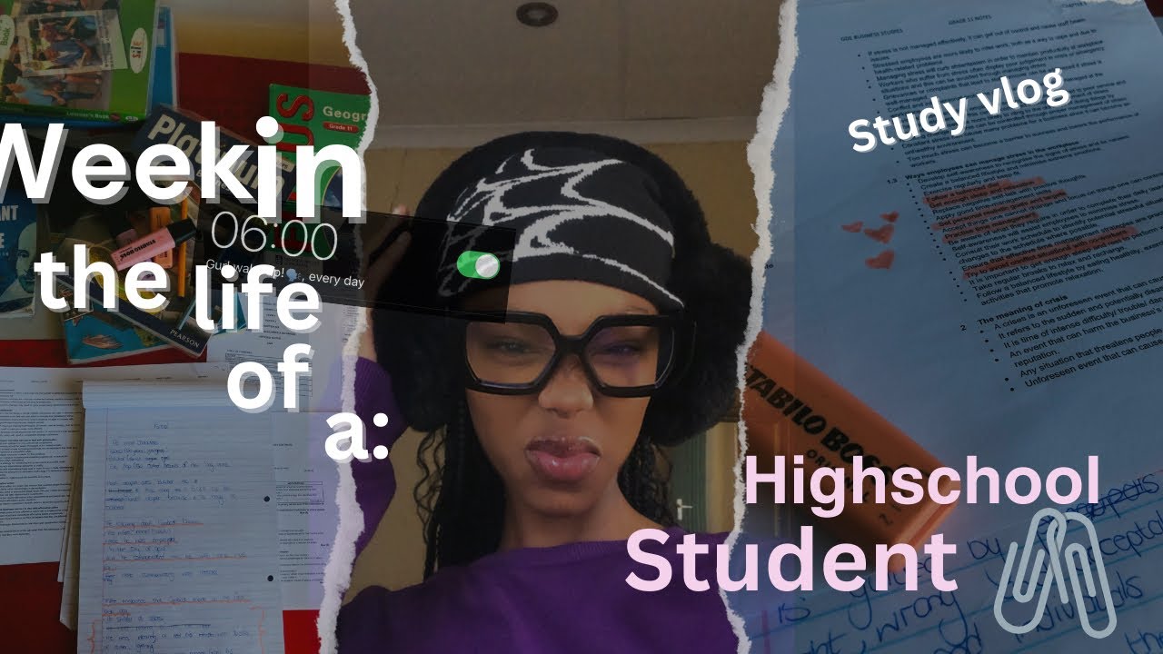 Week in a Life of a HighSchool student 📖🖋️/ weekly vlog🌙🍒/ Study vlog📚📖😭/sleep deprived 🧘‍♀️/