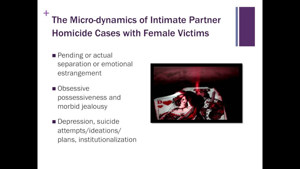 What Happens Before An Intimate Partner Homicide