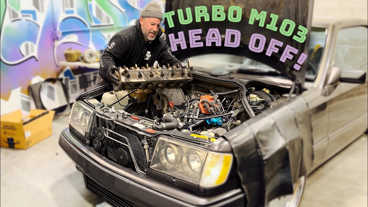 Benz M103 Turbo top end refresh, head gasket & timing | Part 1
