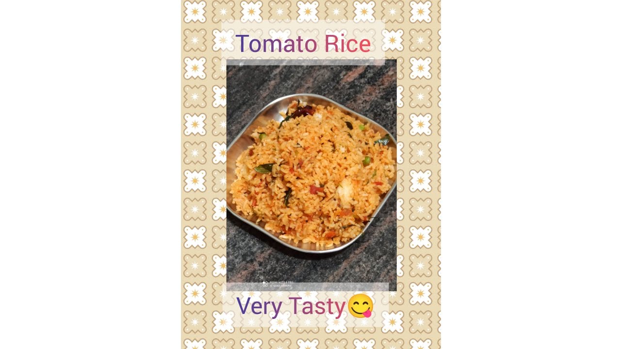 Tomato Rice Recipe|ಟೊಮೇಟೊ ರೈಸ್|Simple And Easy|Must Try Recipe